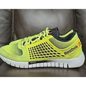 Reebok Z Rated Nano Web Neon Yellow / Black Athletic Running Shoes Men's Size 10